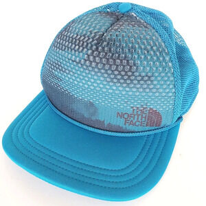 The North Face Flash Dry Snapback Adjustable Mesh Rope Hat Hiking Cap Blue Adult